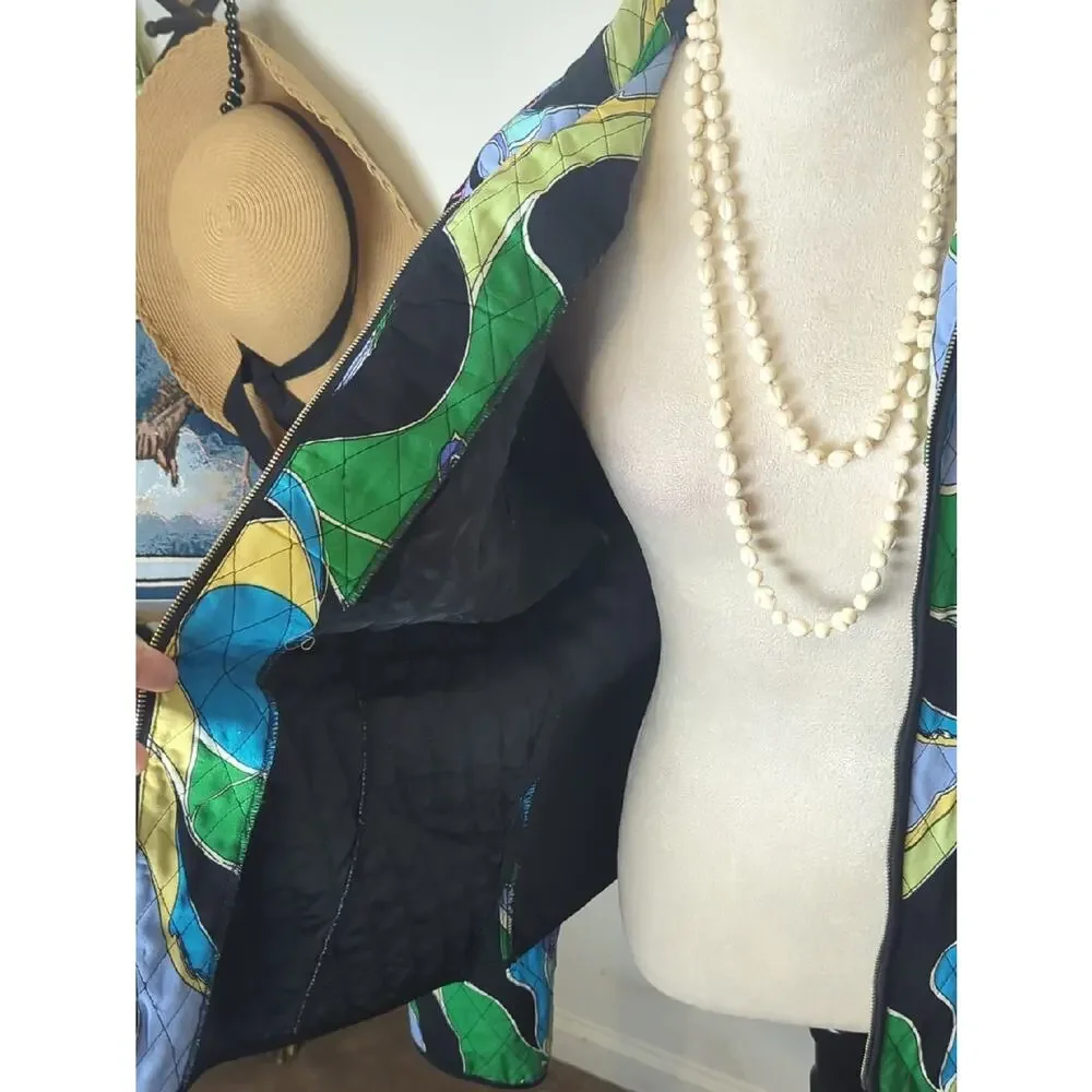 Vintage Requirements Quilted Jacket Resort Wear Coastal Prep Lily Inspired